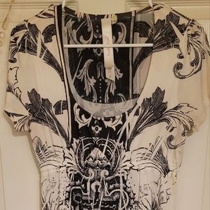 NICE white and black lightweight summer dress